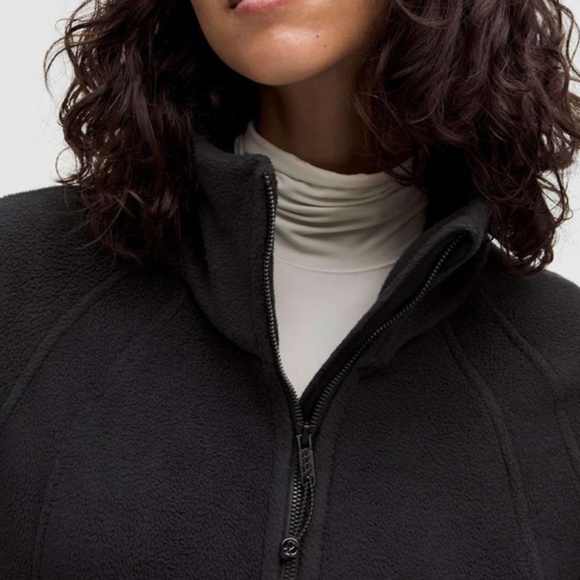 Lululemon Scuba Tumbled Fleece Funnel-Neck Half Zip | Black | M/L - Picture 6 of 8